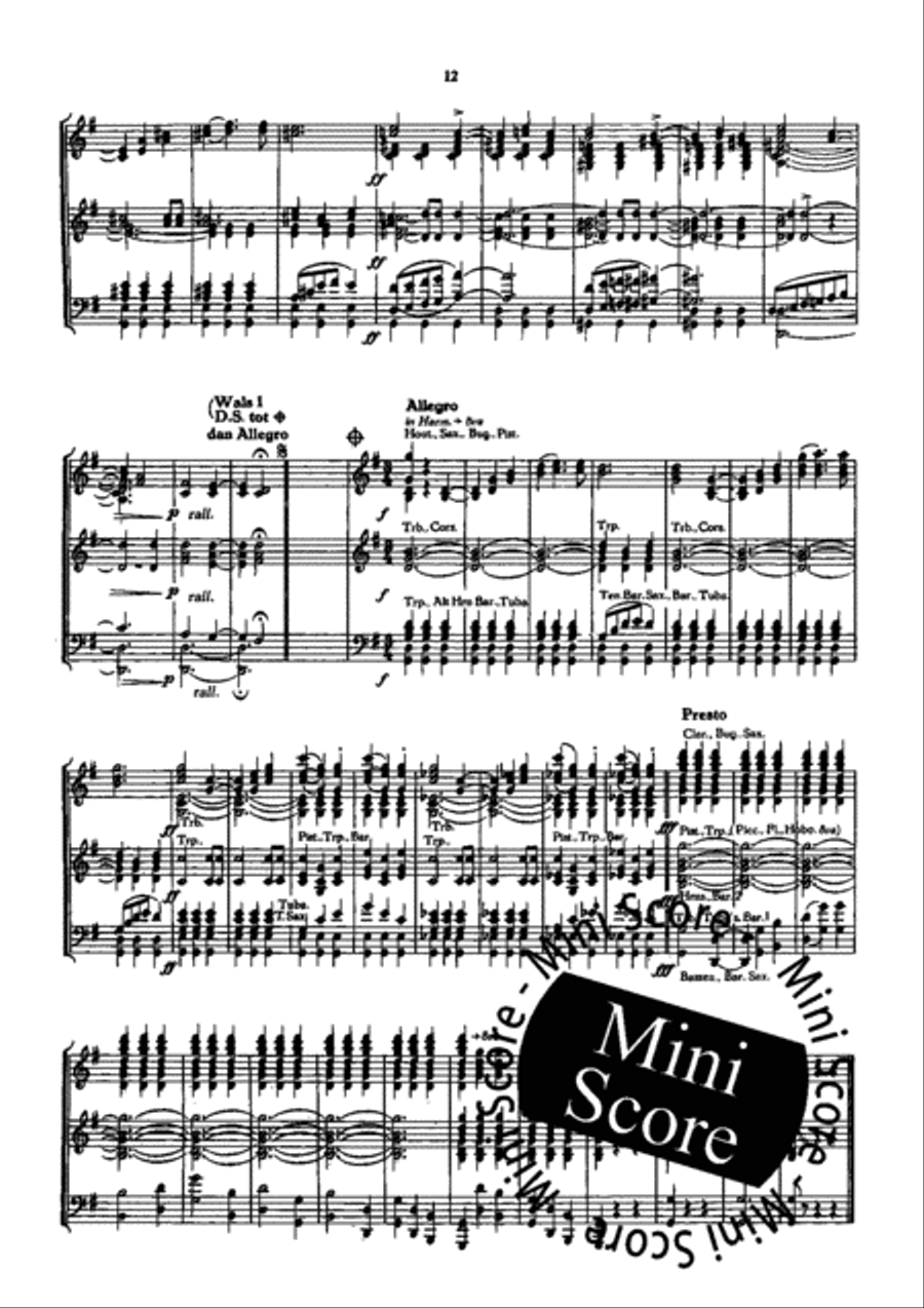 Luxemburg Wals Luxemburg Wals Concert Band scores gallery preview page 13
