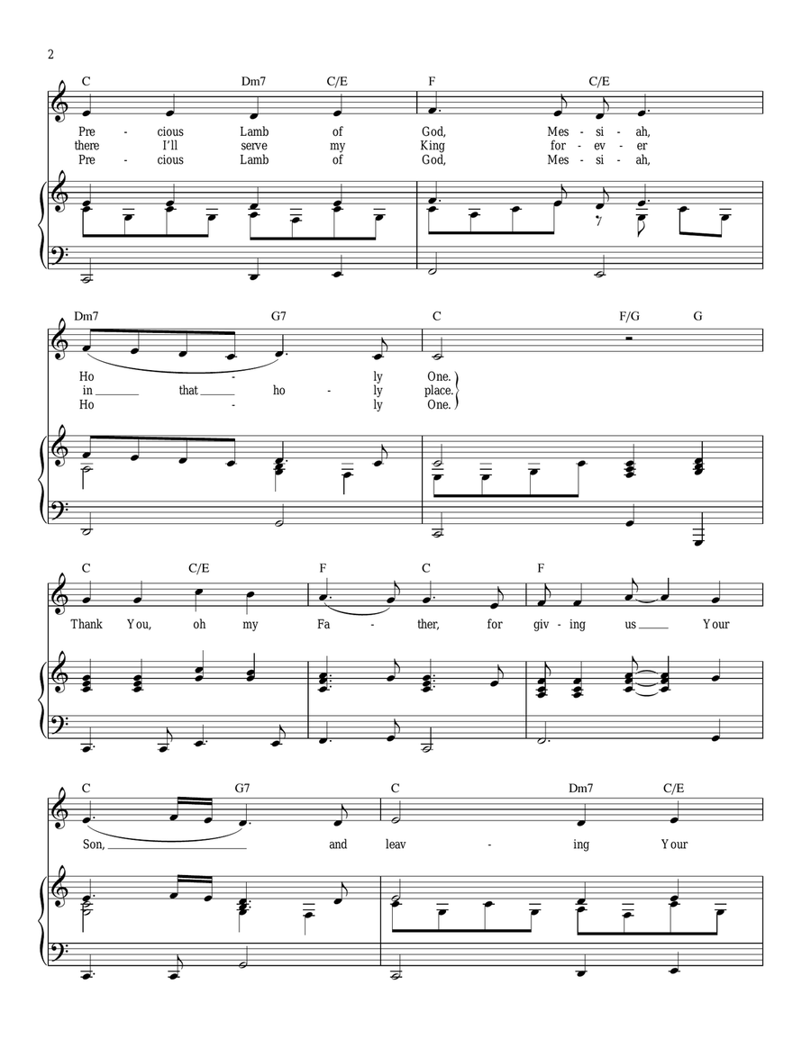 There Is A Redeemer Voice scores gallery preview page 2