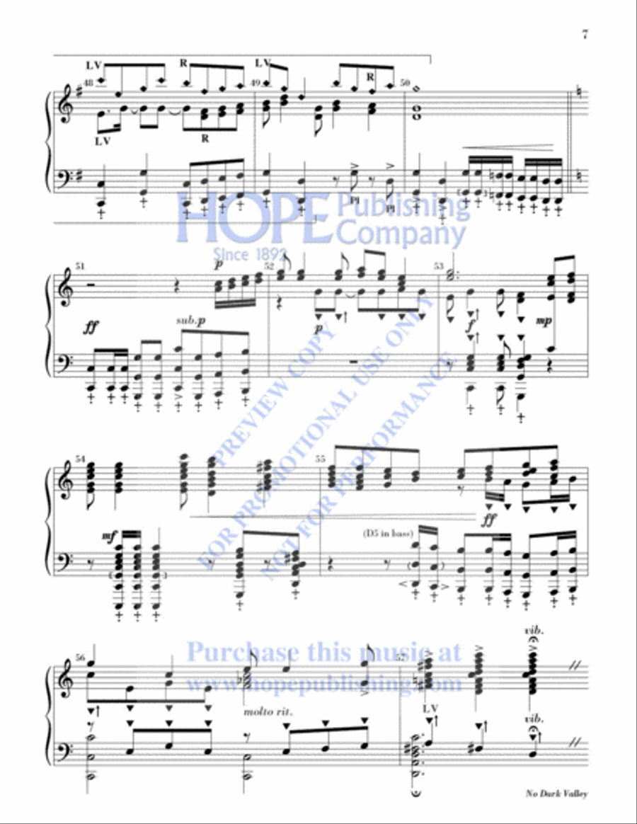 No Dark Valley 5-Octaves scores gallery preview page 8