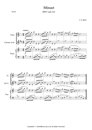 Minuet BWV anh 116 in C