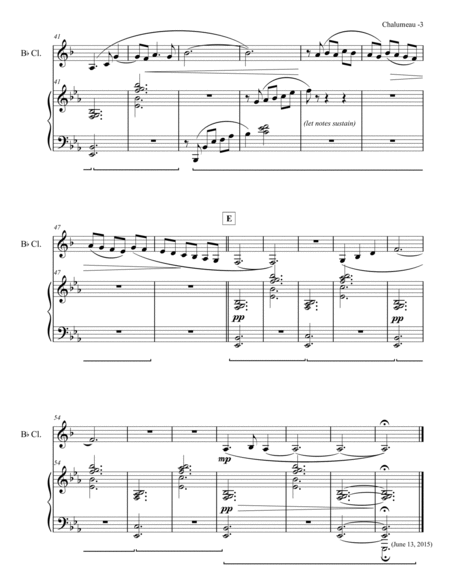 Chalumeau - for clarinet (or alto saxophone) and piano image number null
