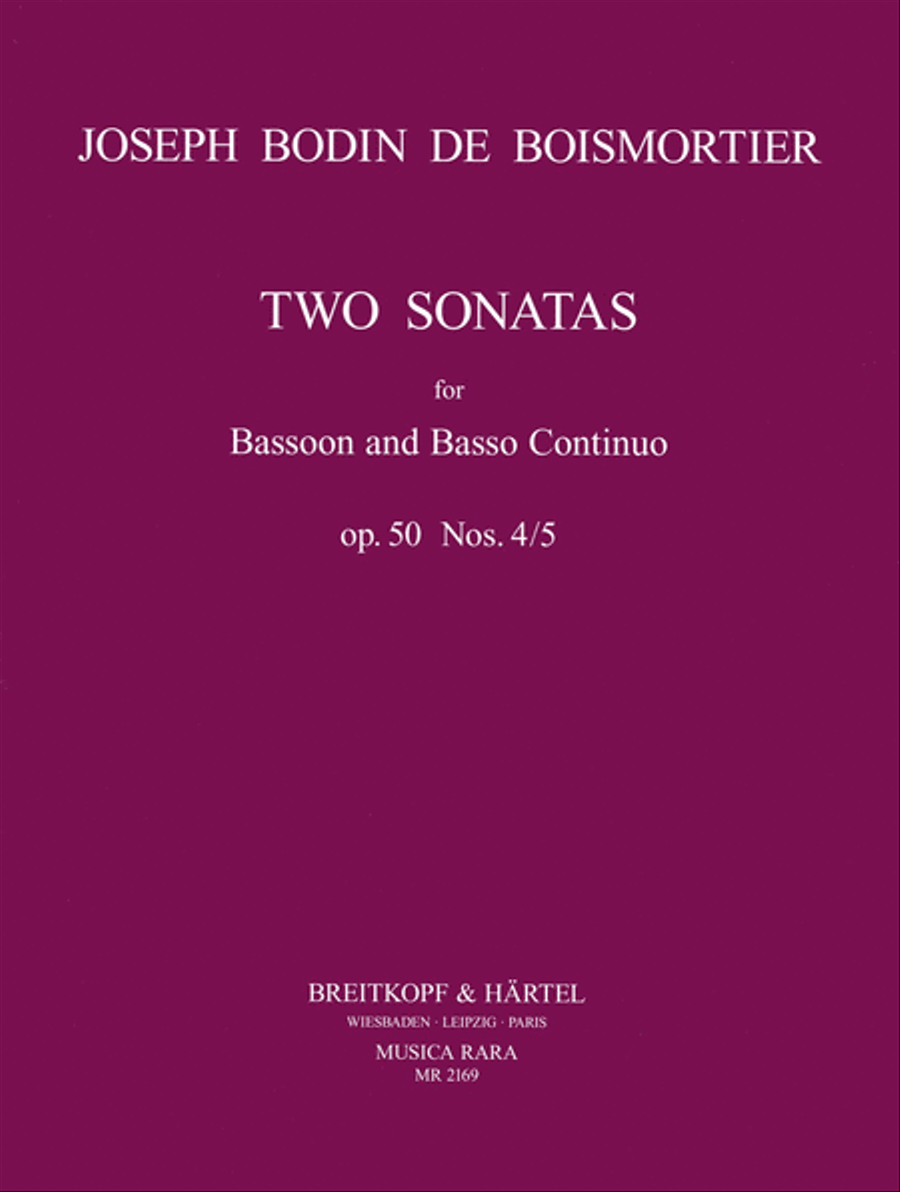 6 Sonatas Op. 50 6 Sonatas Op. 50 Bassoon Solo scores gallery preview page 1