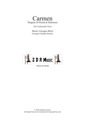 Book cover for Carmen: 2 Pieces for Violincello Trio