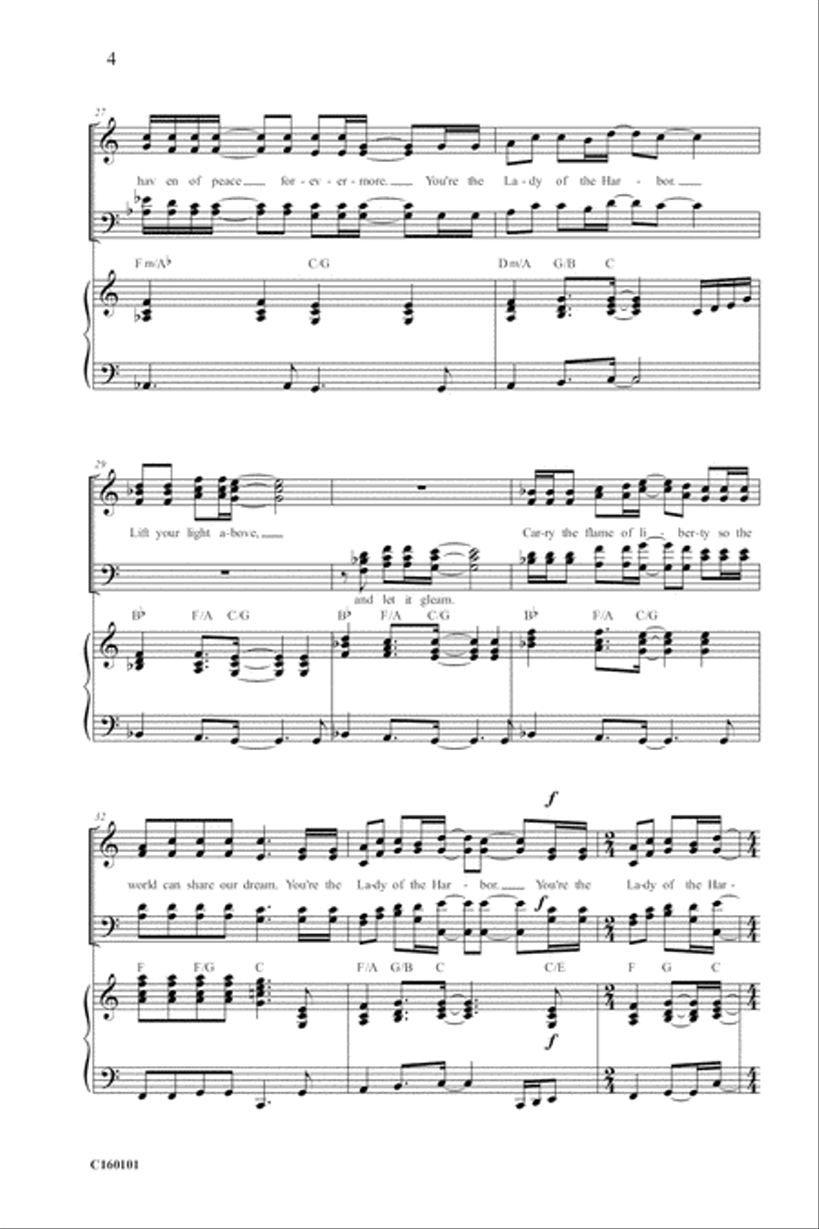 Lady Of The Harbor Lady Of The Harbor 4-Part scores gallery preview page 7
