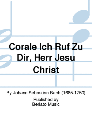 Book cover for Corale Ich Ruf Zu Dir, Herr Jesu Christ