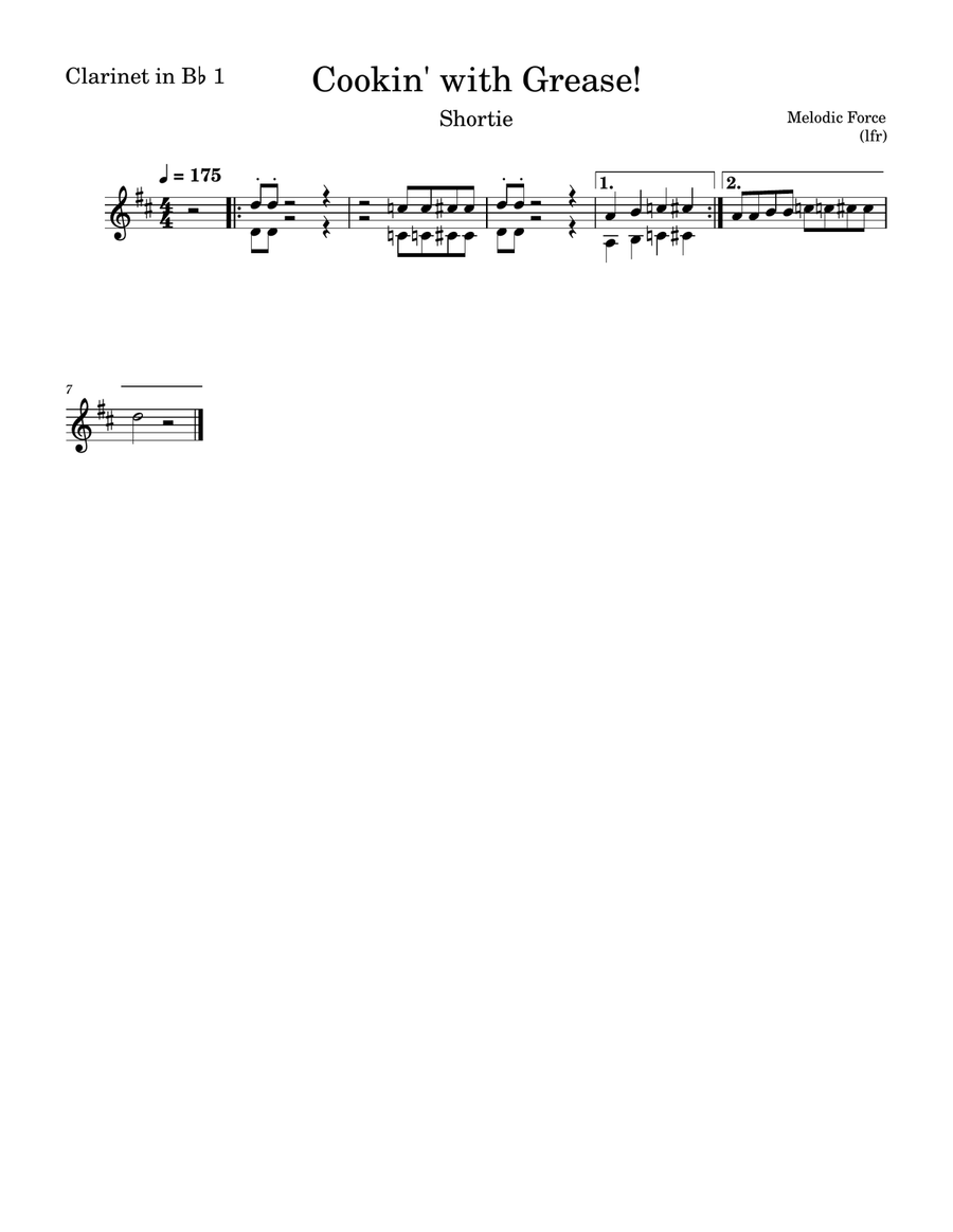 Cookin' with Grease! - Pep Shortie. Marching Band scores gallery preview page 4