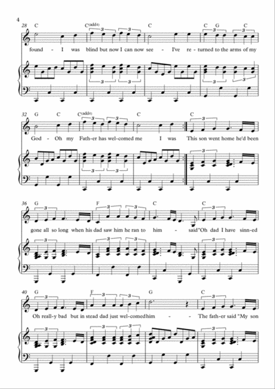I Was Lost Voice scores gallery preview page 4