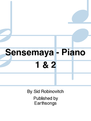 Book cover for sensemaya piano 1 & 2