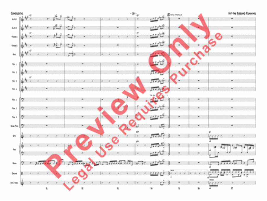 Hit the Ground Running Jazz Ensemble scores gallery preview page 19