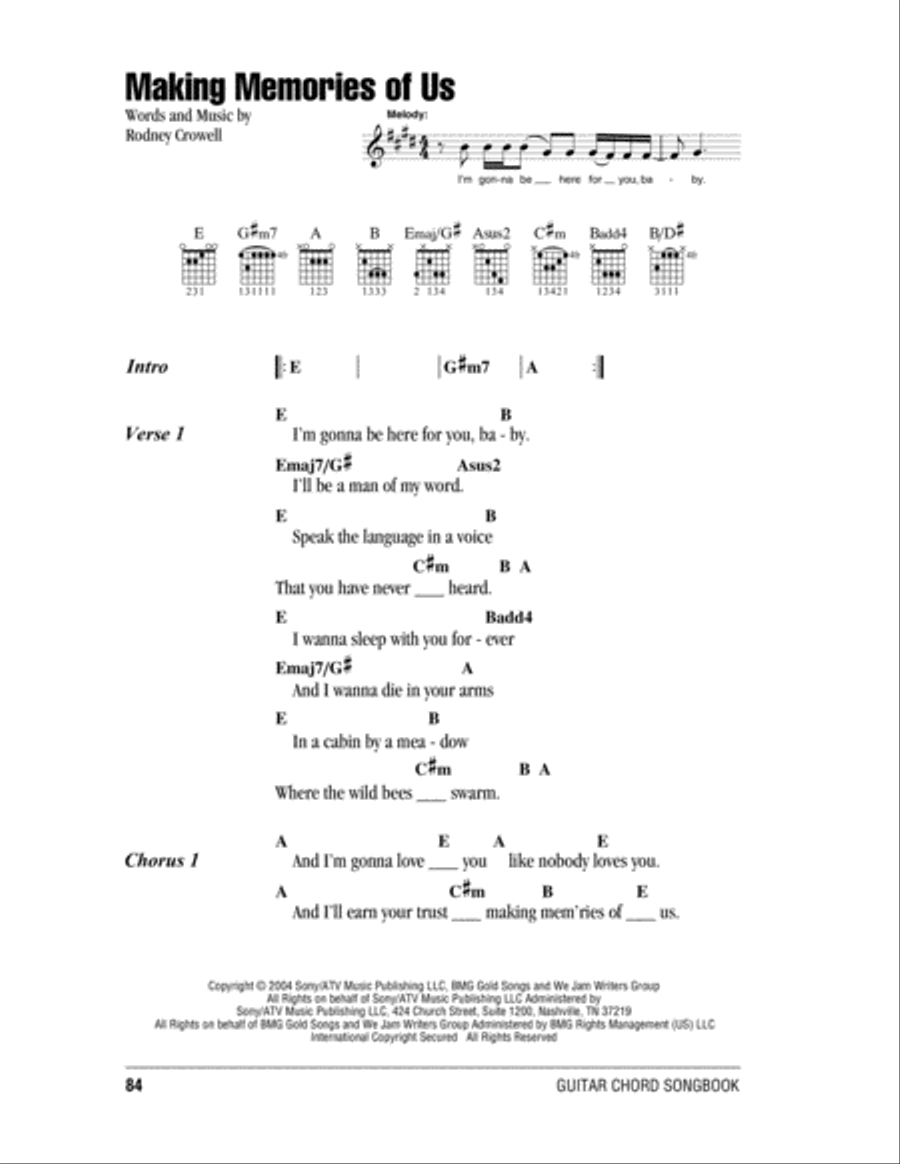 Making Memories Of Us Acoustic Guitar scores gallery preview page 1