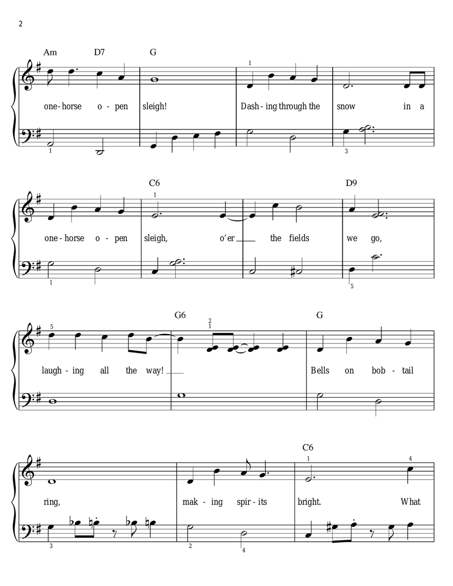 Jingle Bells Voice scores gallery preview page 2