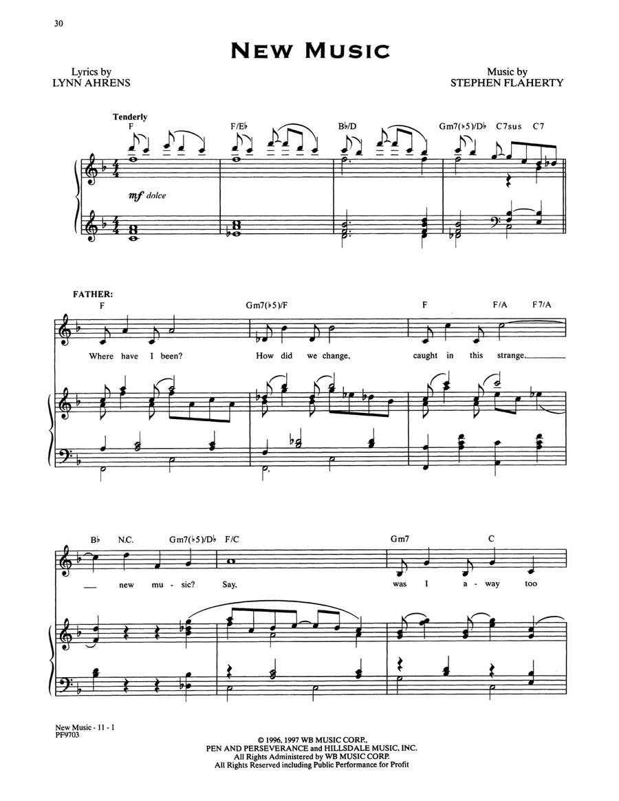 New Music (from Ragtime: The Musical) Piano, Vocal scores gallery preview page 1