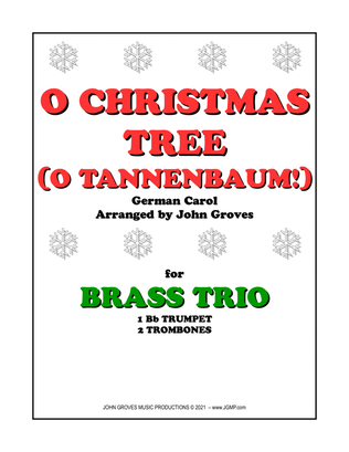 Book cover for O Christmas Tree (O Tannenbaum!) - Trumpet & 2 Trombone (Brass Trio)