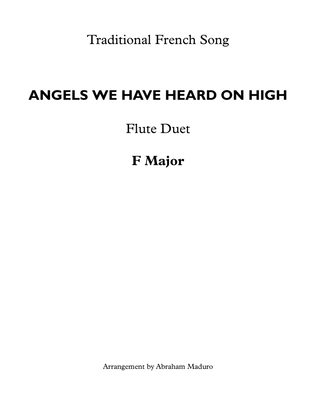 Book cover for Angels We Have Heard On High Flute Duet