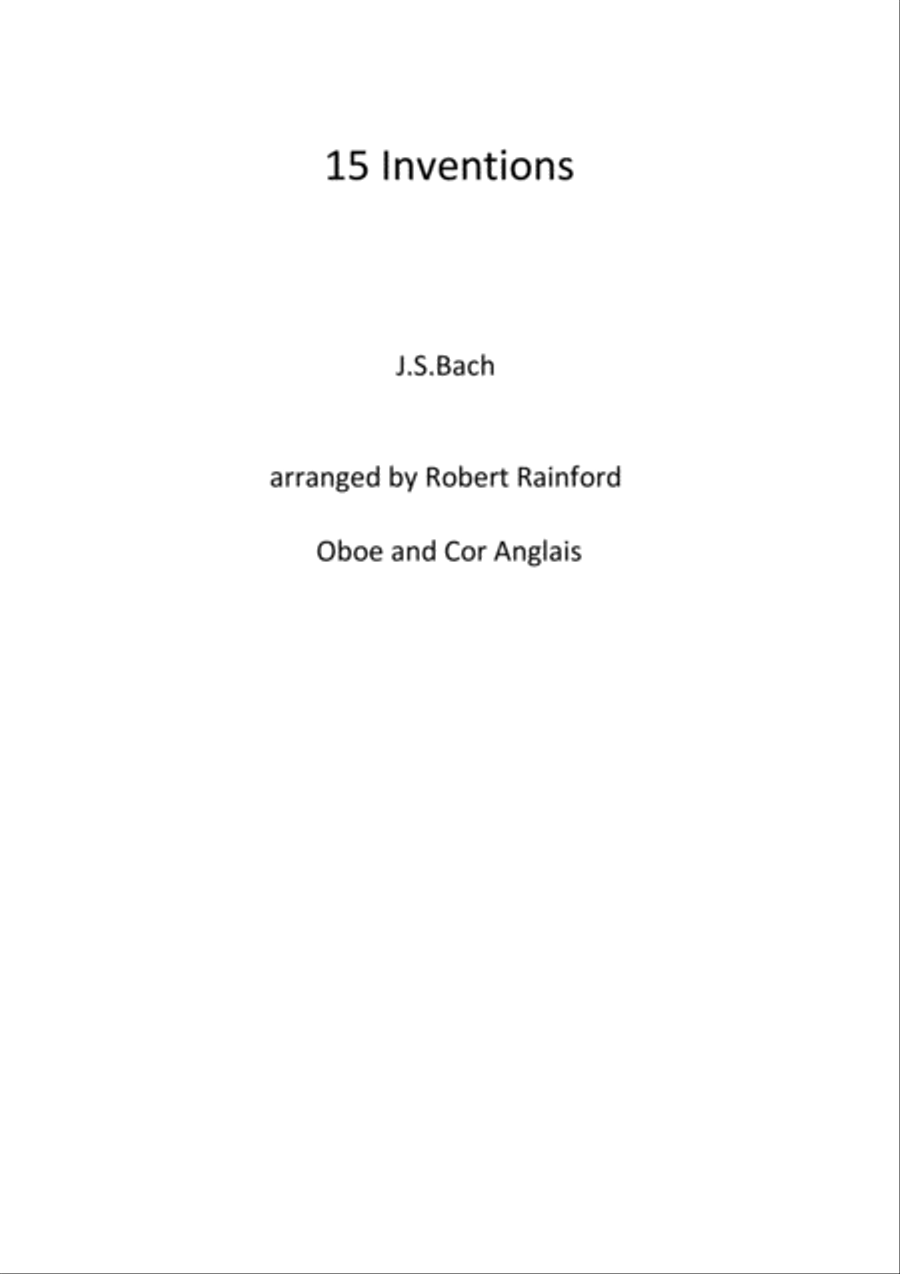 15 Inventions Woodwind Duet scores gallery preview page 1