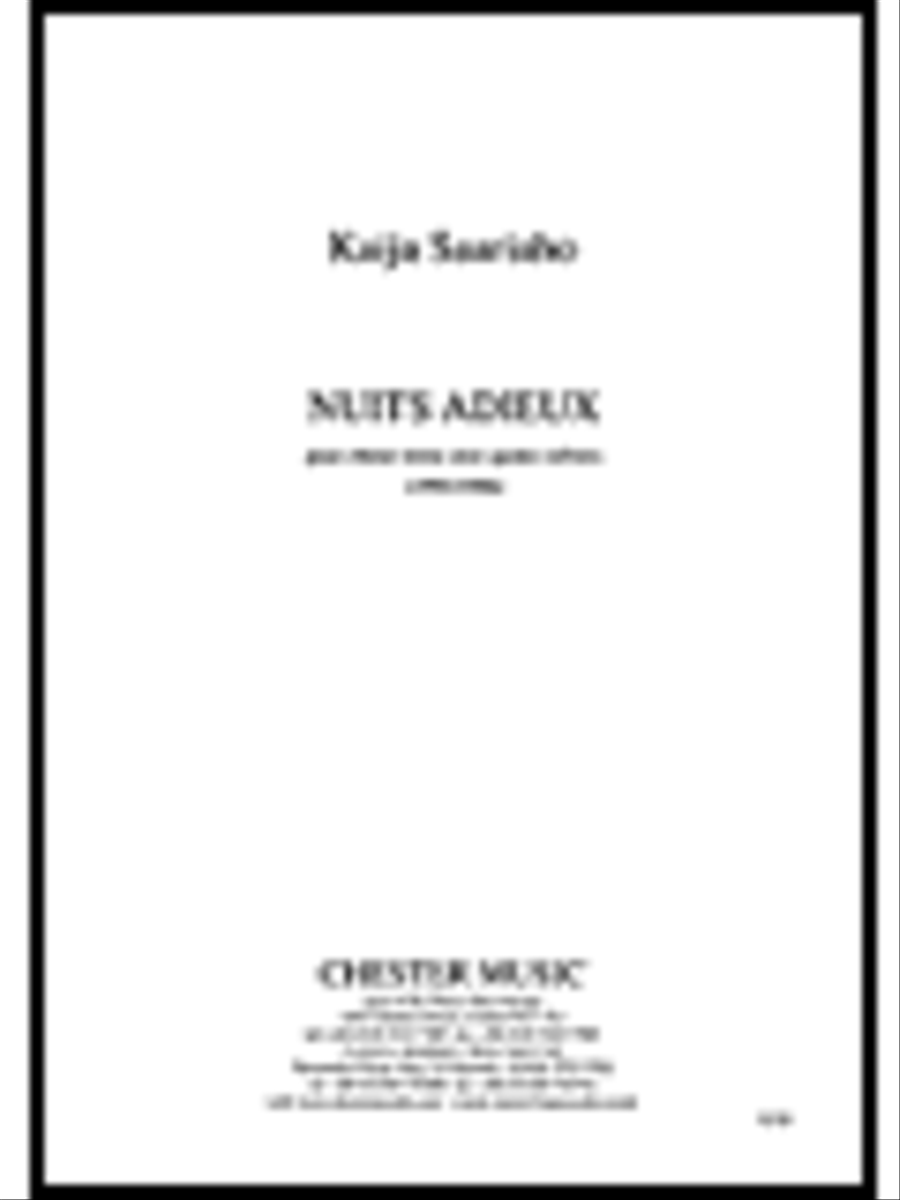 Nuits, Adieux 4-Part scores gallery preview page 1