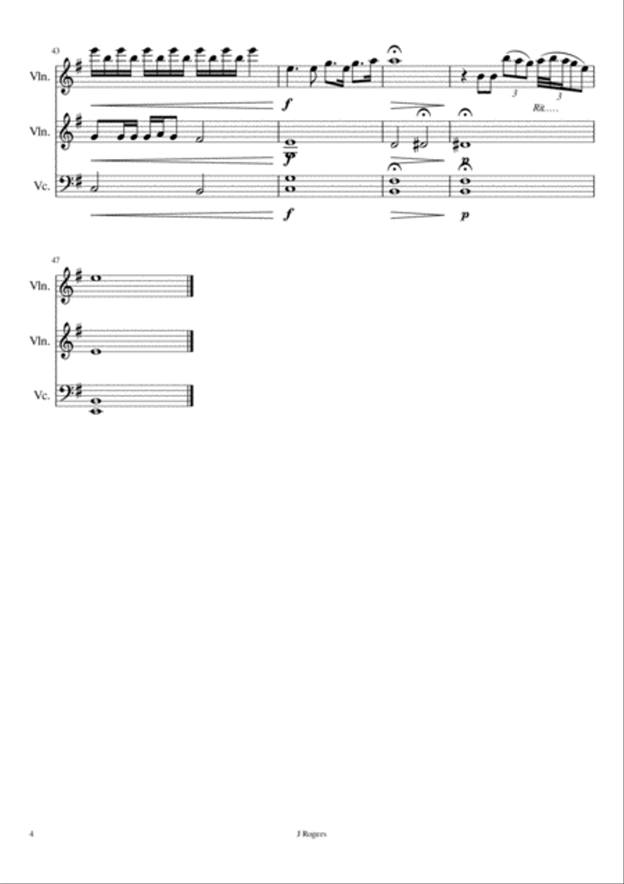 Writing's On The Wall from the film SPECTRE String Trio scores gallery preview page 4