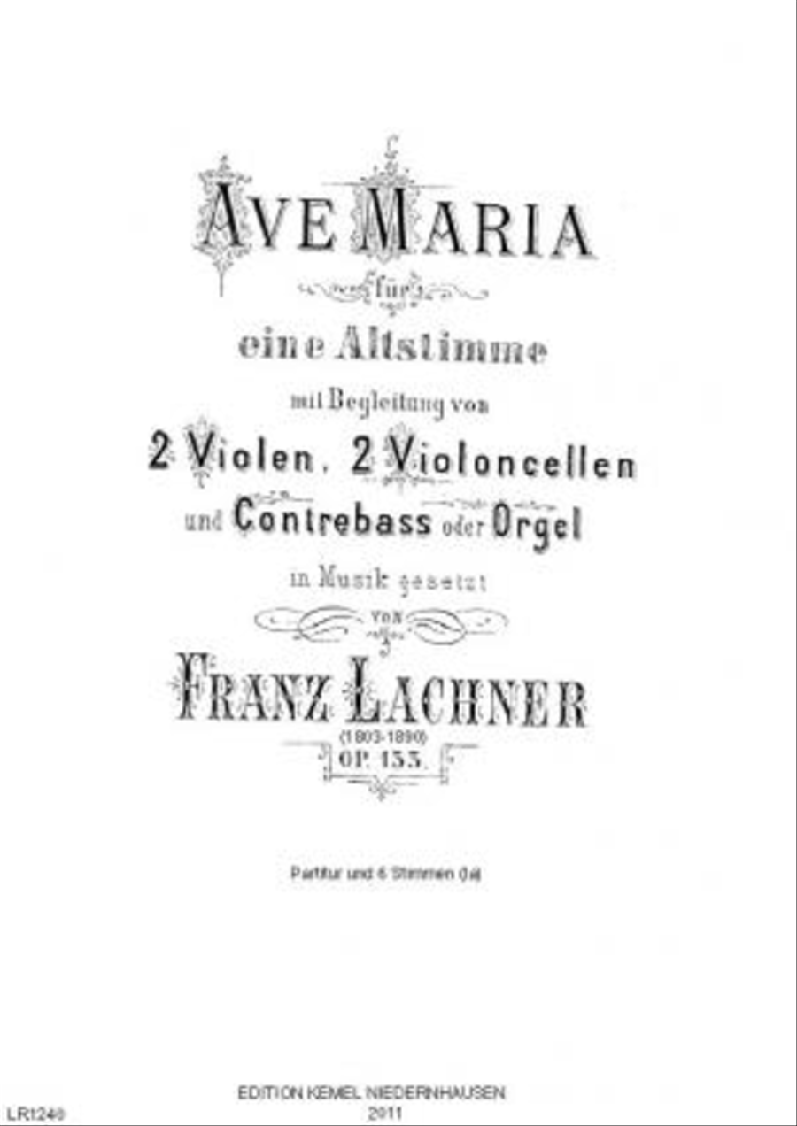 Ave Maria Ave Maria Double Bass scores gallery preview page 1
