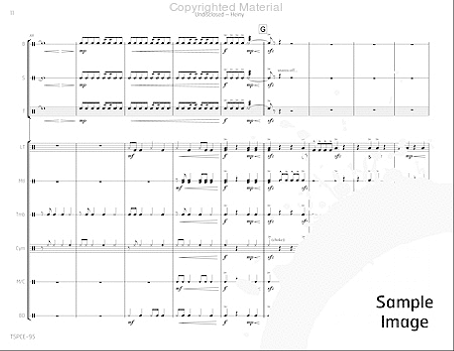 Undisclosed Undisclosed Percussion Ensemble scores gallery preview page 15