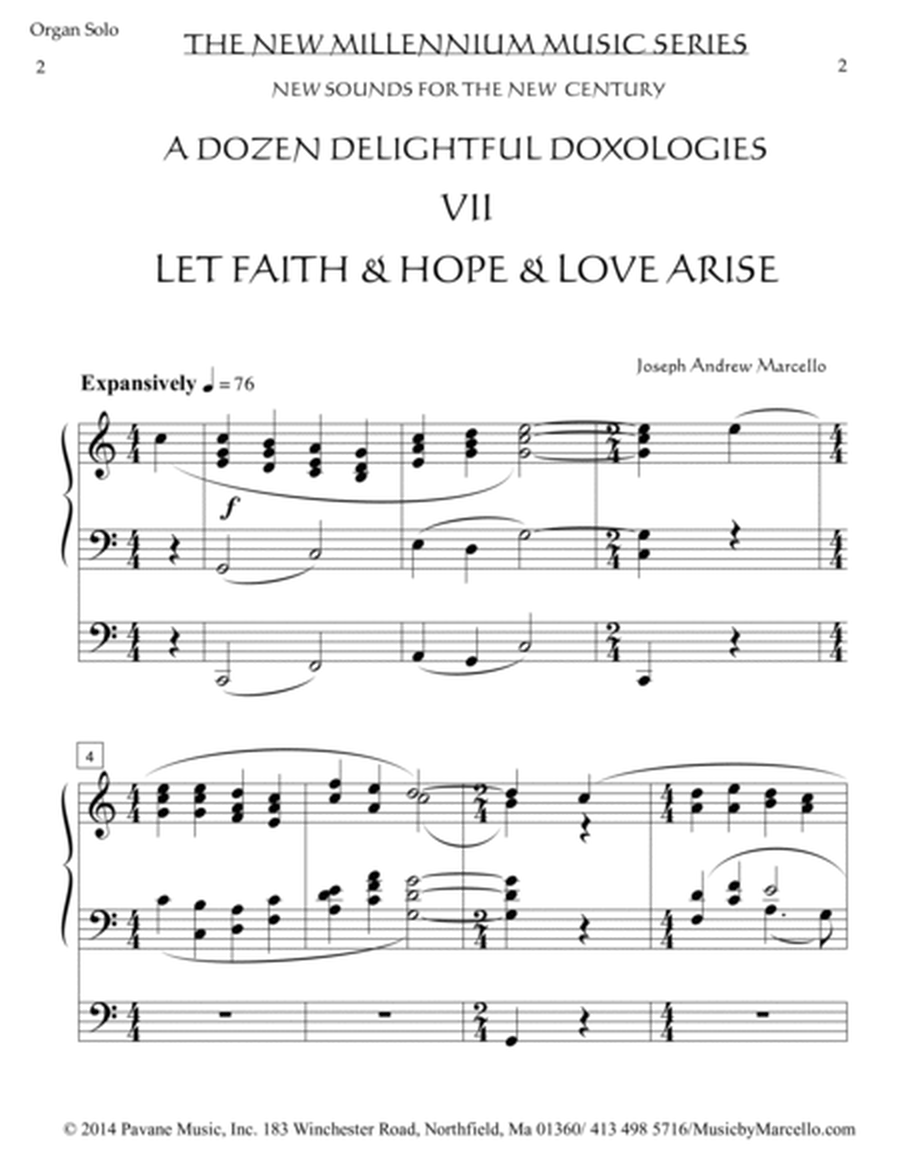 Delightful Doxology VII - 'Let Faith & Hope & Love Arise' - Organ (C) image number null