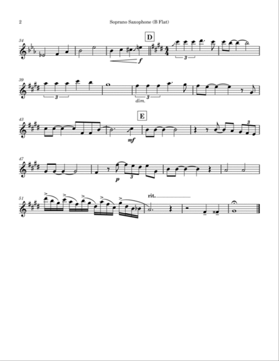 (i Love You) For Sentimental Reasons Saxophone Quartet scores gallery preview page 2