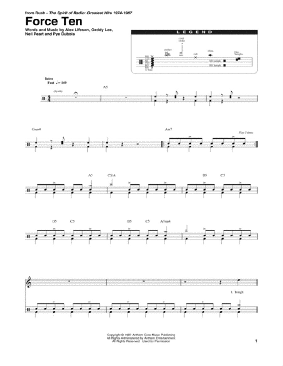 Force Ten Drum Set scores gallery preview page 1
