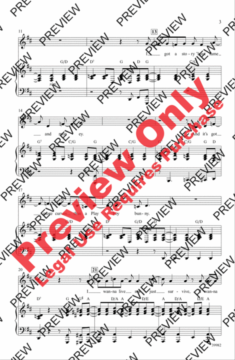 Live in Living Color 4-Part scores gallery preview page 3