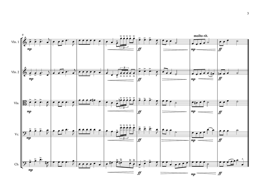 Croatian National Anthem for String Orchestra (World National Anthem Series) String Orchestra scores gallery preview page 3