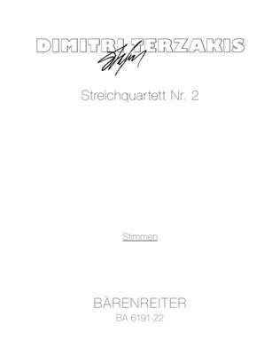 Book cover for String Quartet no. 2 (1976)