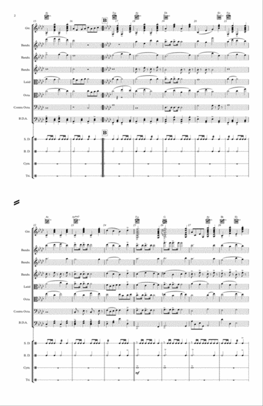 Bruno's Percieving March Bruno's Percieving March Chamber Orchestra scores gallery preview page 2