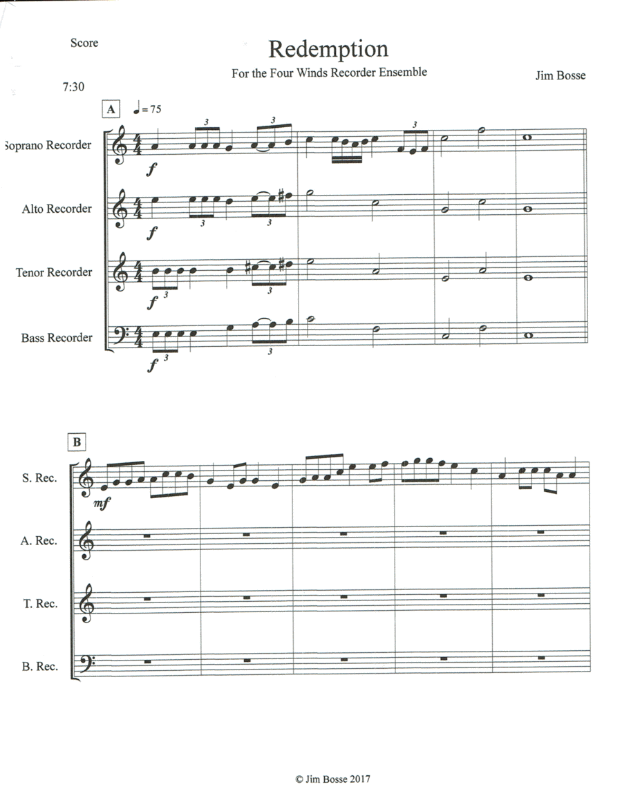 Redemption Recorder scores gallery preview page 1