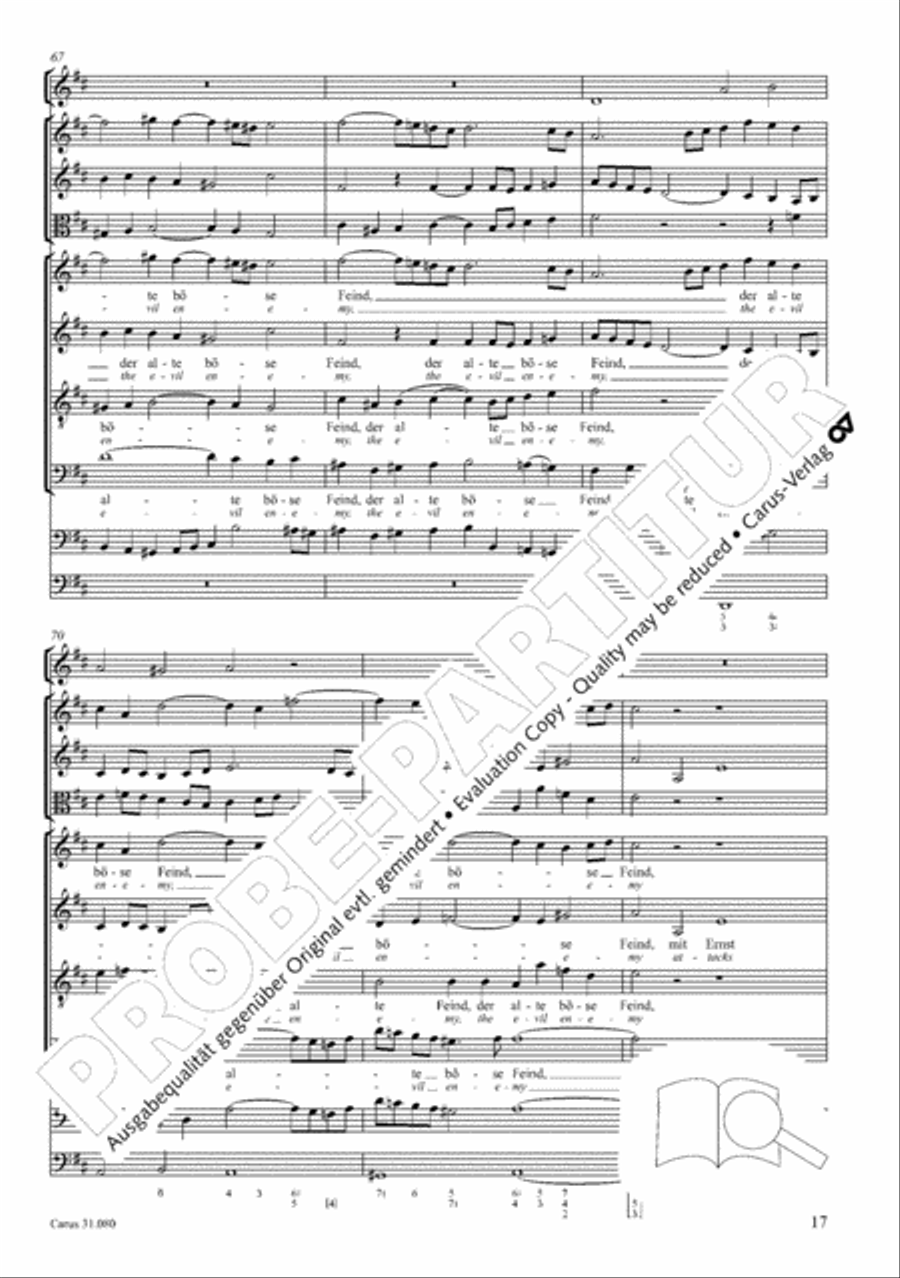 A mighty fortress is our God (Ein feste Burg ist unser Gott) 4-Part scores gallery preview page 18