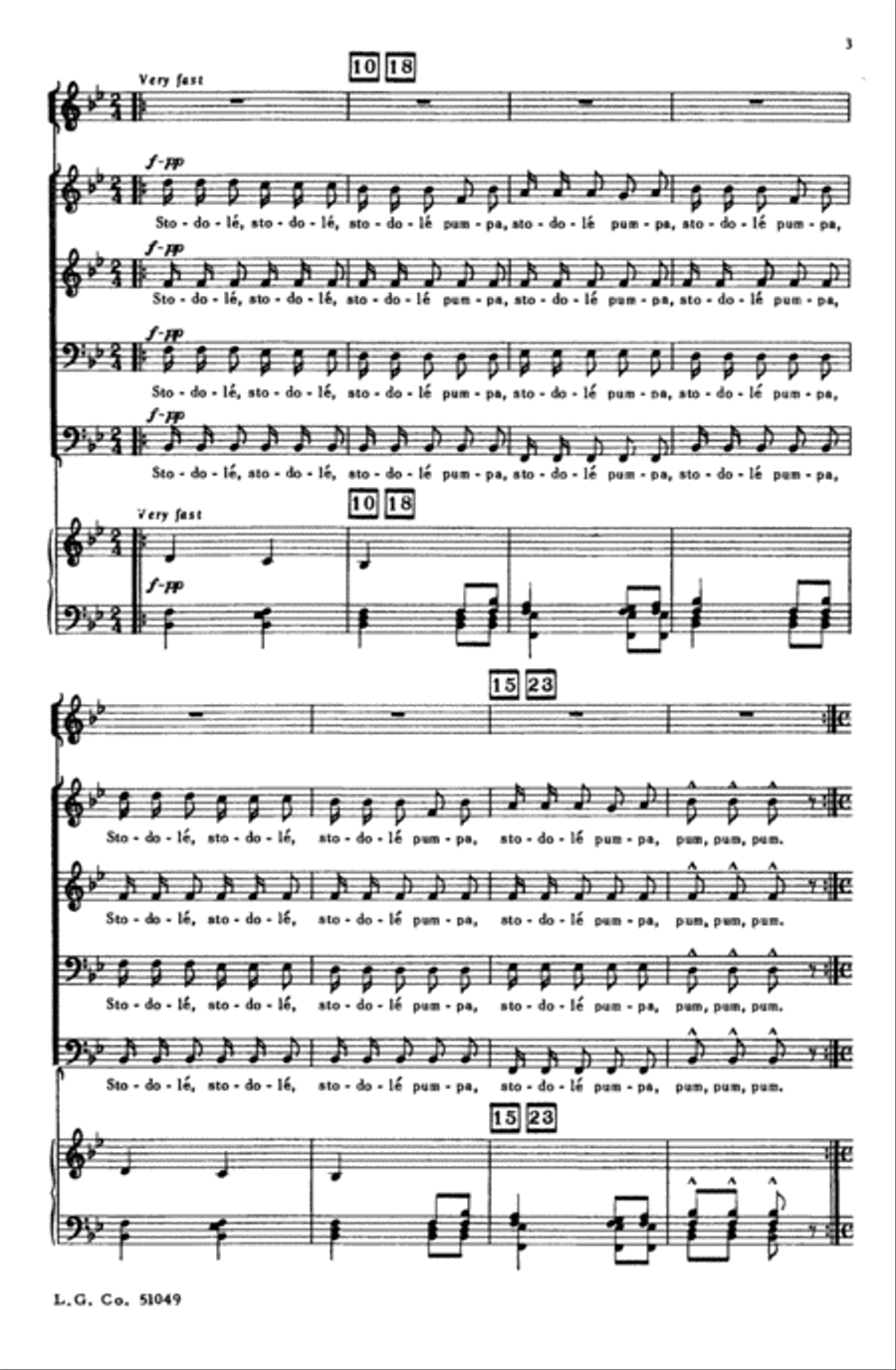 Stodole Pumpa Stodole Pumpa Choir scores gallery preview page 2