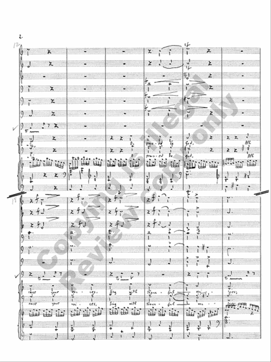 Alleliua from For Us a Child is Born (Additional Brass Ensemble Score) Choir scores gallery preview page 7