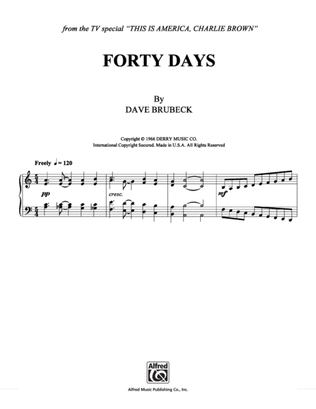 Book cover for Forty Days