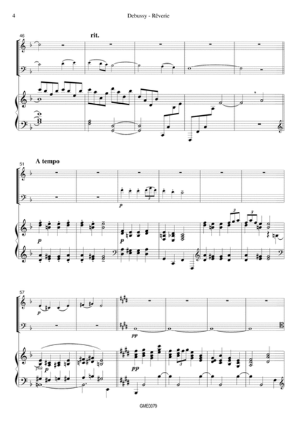 Claude Debussy - Rêverie - for piano trio