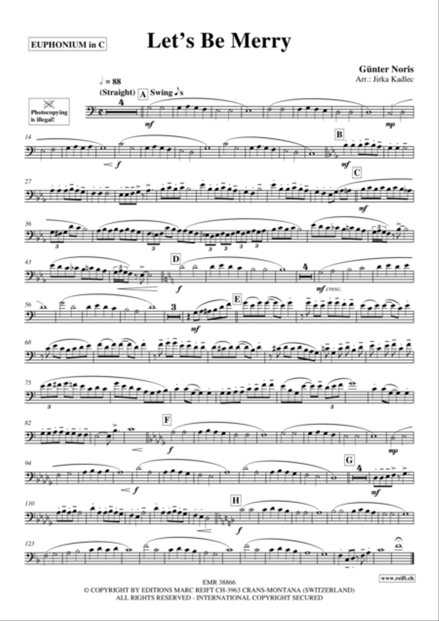 Let's Be Merry Let's Be Merry Euphonium scores gallery preview page 3