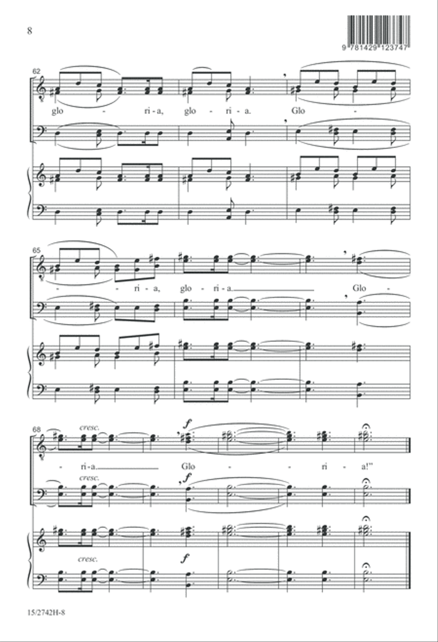 And the Angels Sang TTBB scores gallery preview page 9