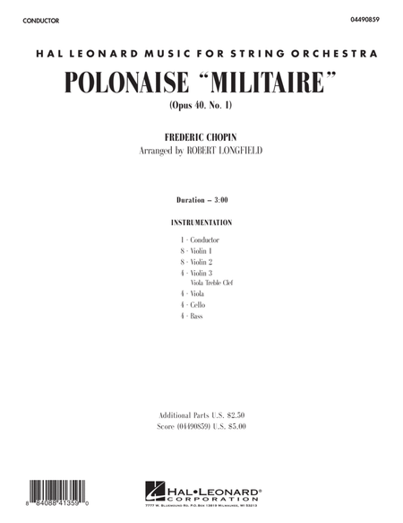 Polonaise Militaire - Full Score