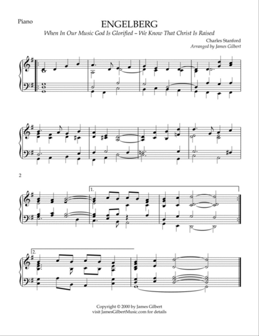 ENGELBERG (When In Our Music God Is Glorified) Small Ensemble scores gallery preview page 4
