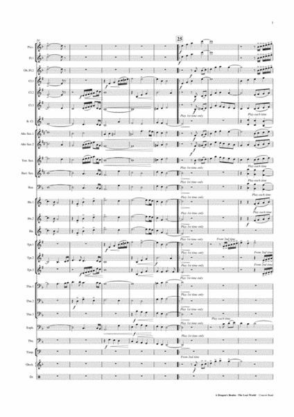 A Dragon's Realm - The Lost World - Concert Band Score and Parts PDF image number null