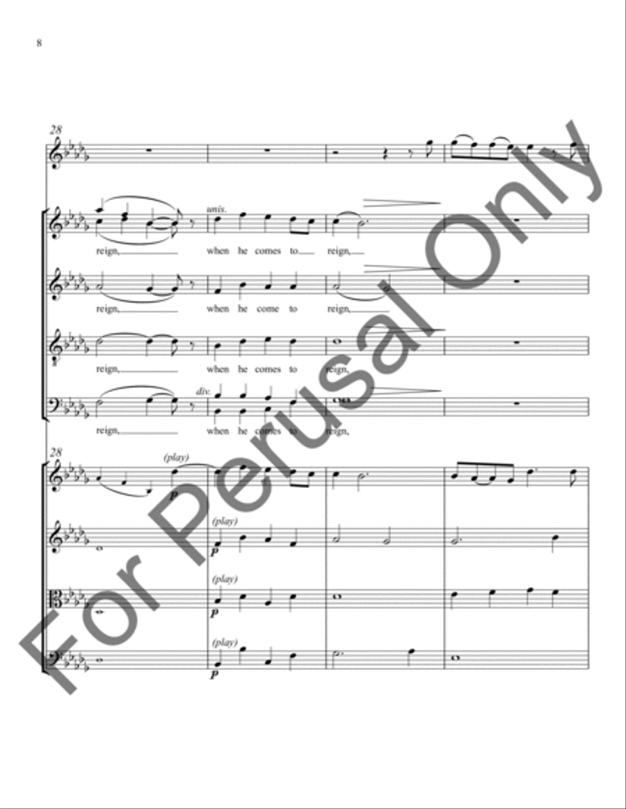 In the Bleak Midwinter (String Ensemble Score/Parts) Choir scores gallery preview page 9