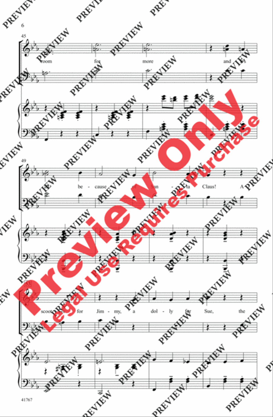 Cartoon Christmas Cartoon Christmas 3-Part scores gallery preview page 6