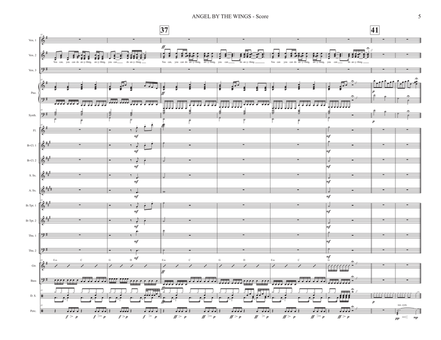 Mtg Da Sia - Angel By The Wings SSA scores gallery preview page 5