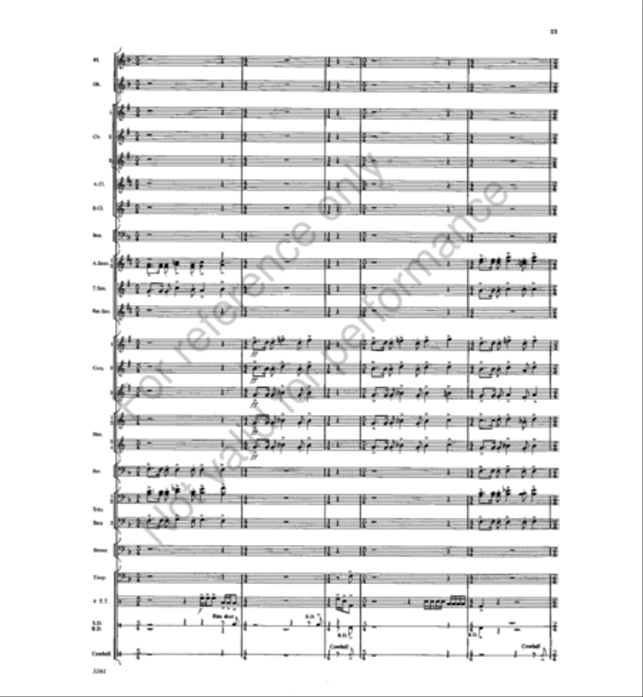 Symphonic Celebration and Dance Concert Band scores gallery preview page 20