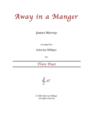 Away in a Manger for Flute Duet