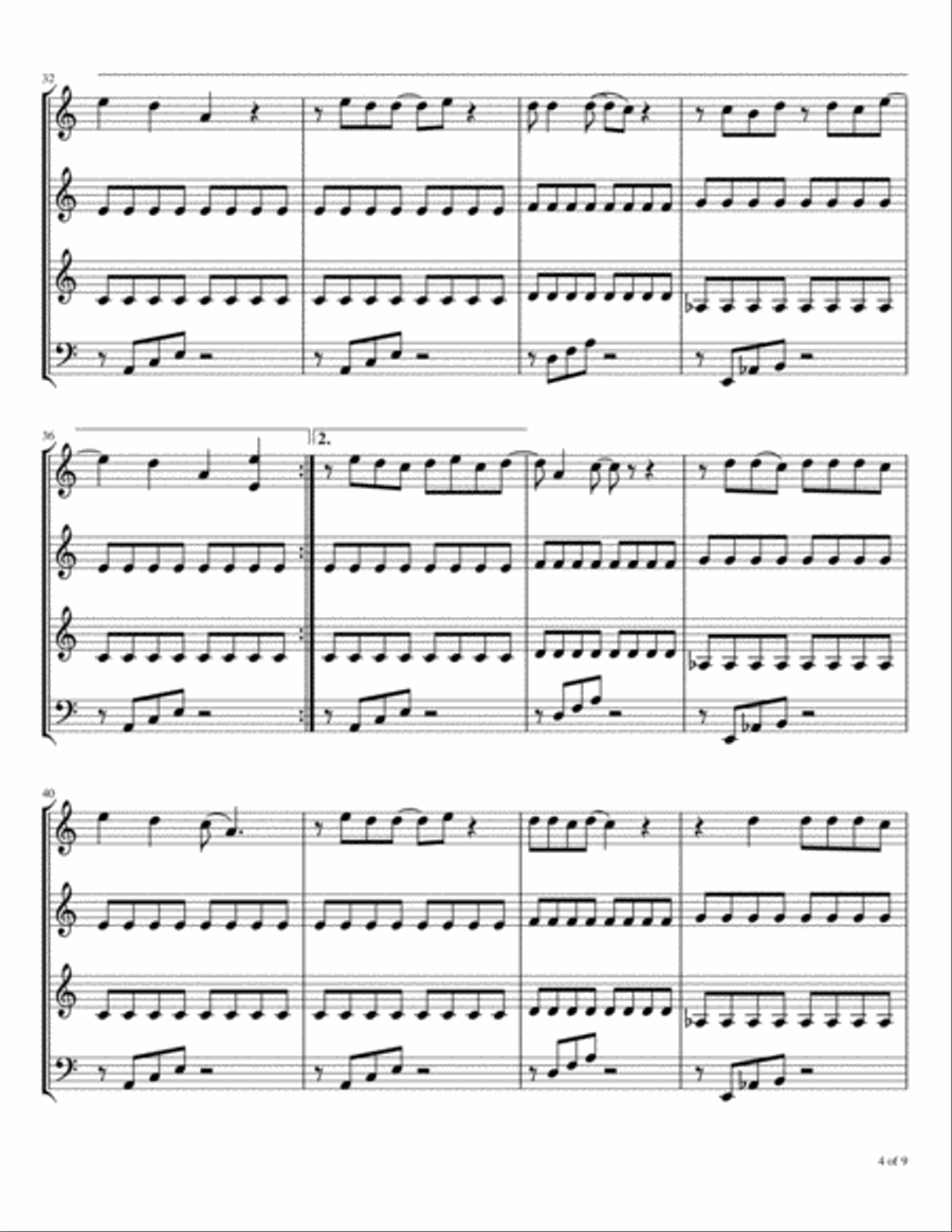 Abracadabra Abracadabra Woodwind Quartet scores gallery preview page 5