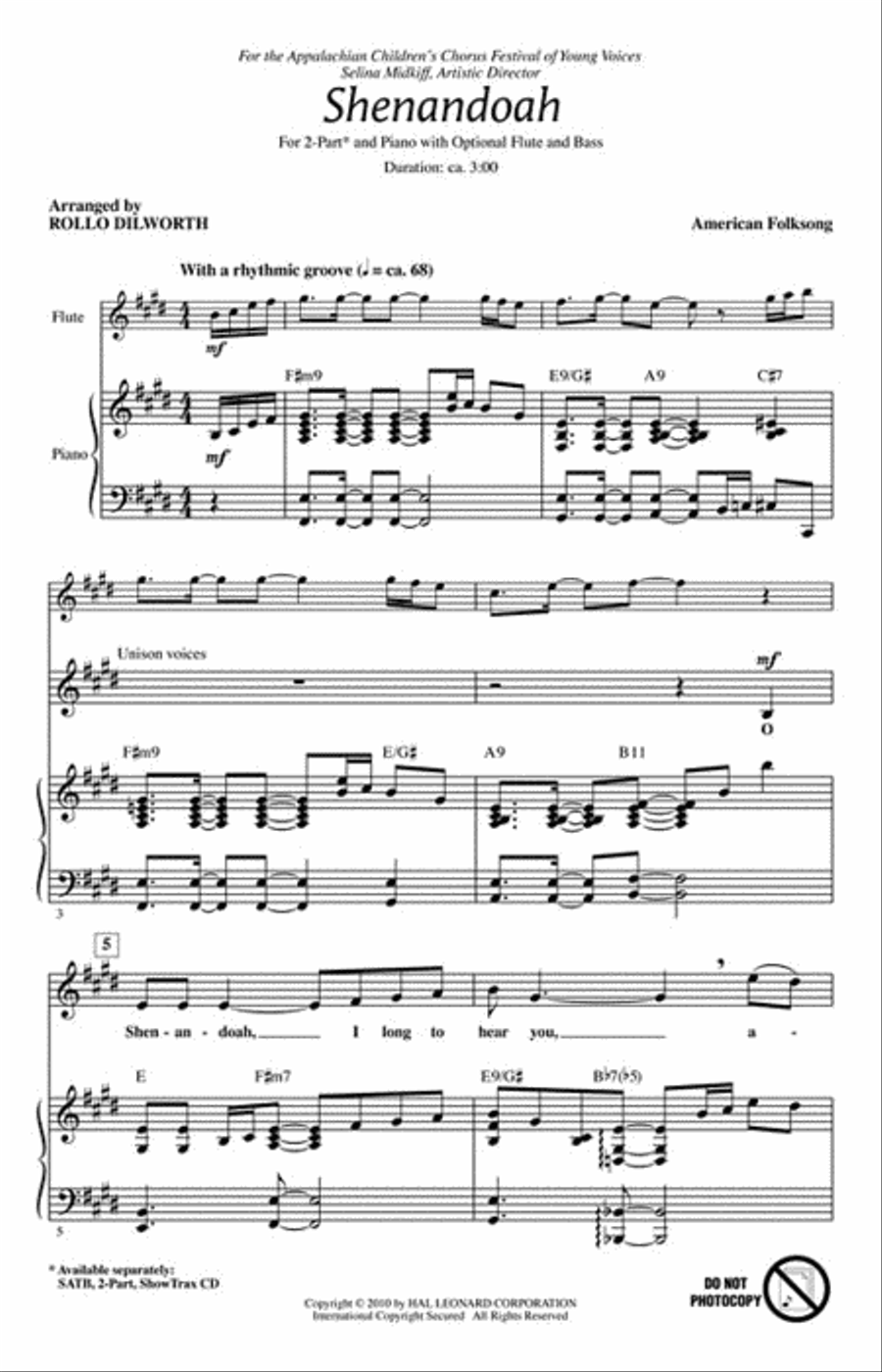 Shenandoah Shenandoah 2-Part scores gallery preview page 2