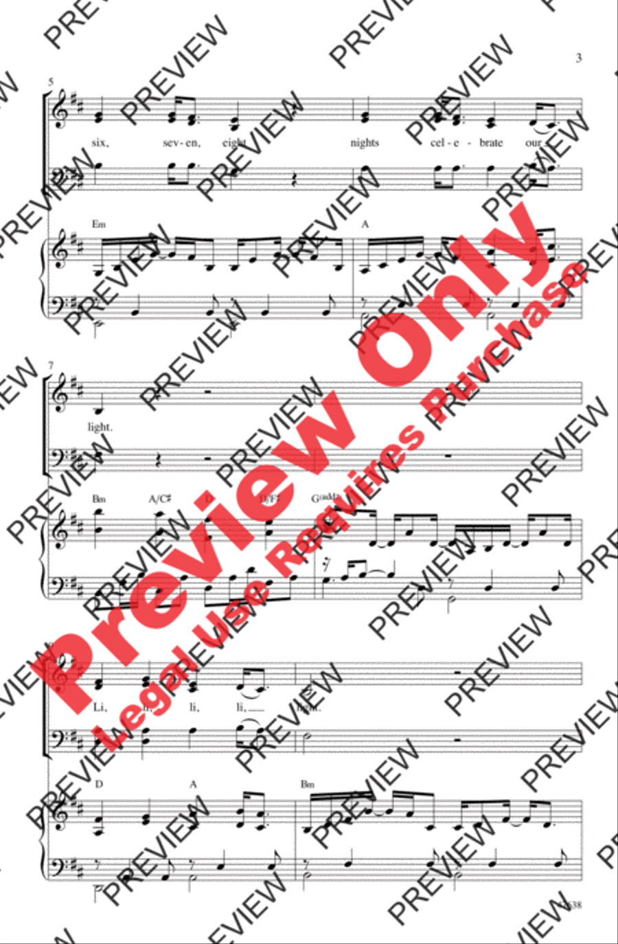 Light Light 4-Part scores gallery preview page 3