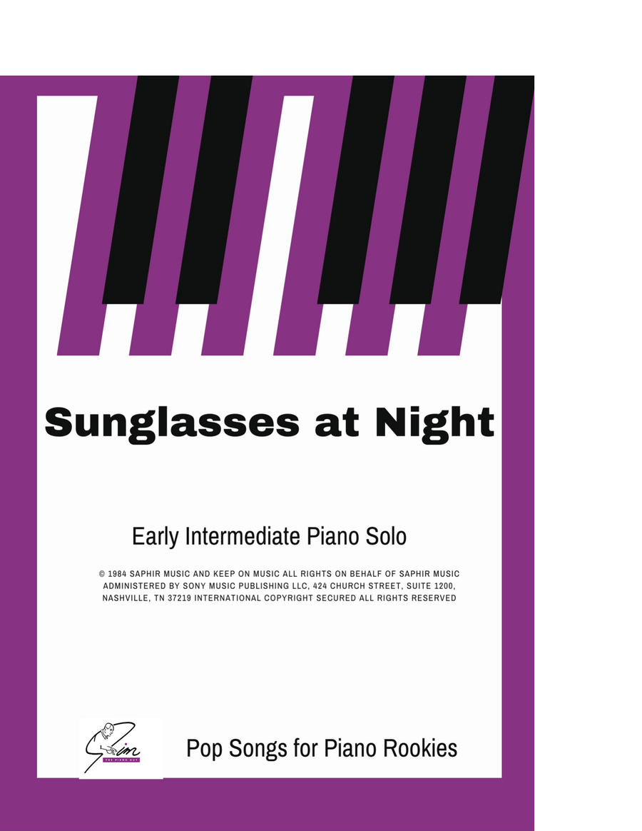 Sunglasses At Night Piano Method scores gallery preview page 1